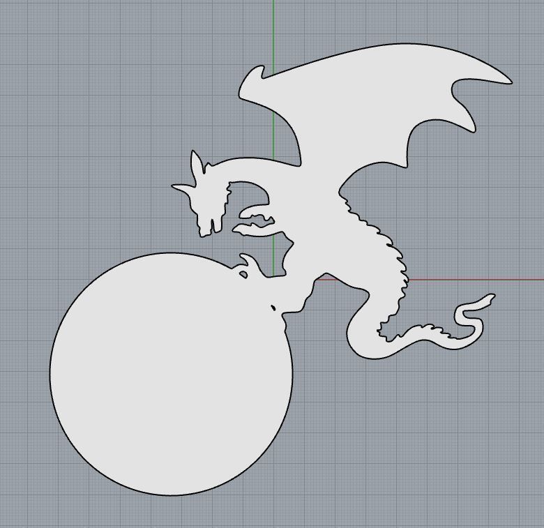 Dragon Door number 3D print model_4