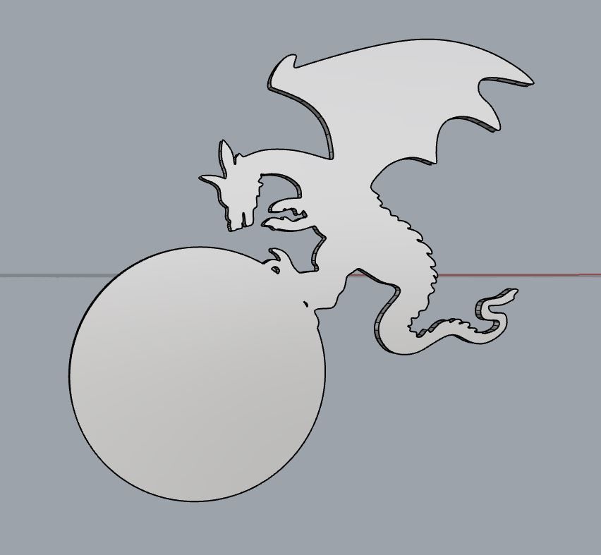 Dragon Door number 3D print model_5