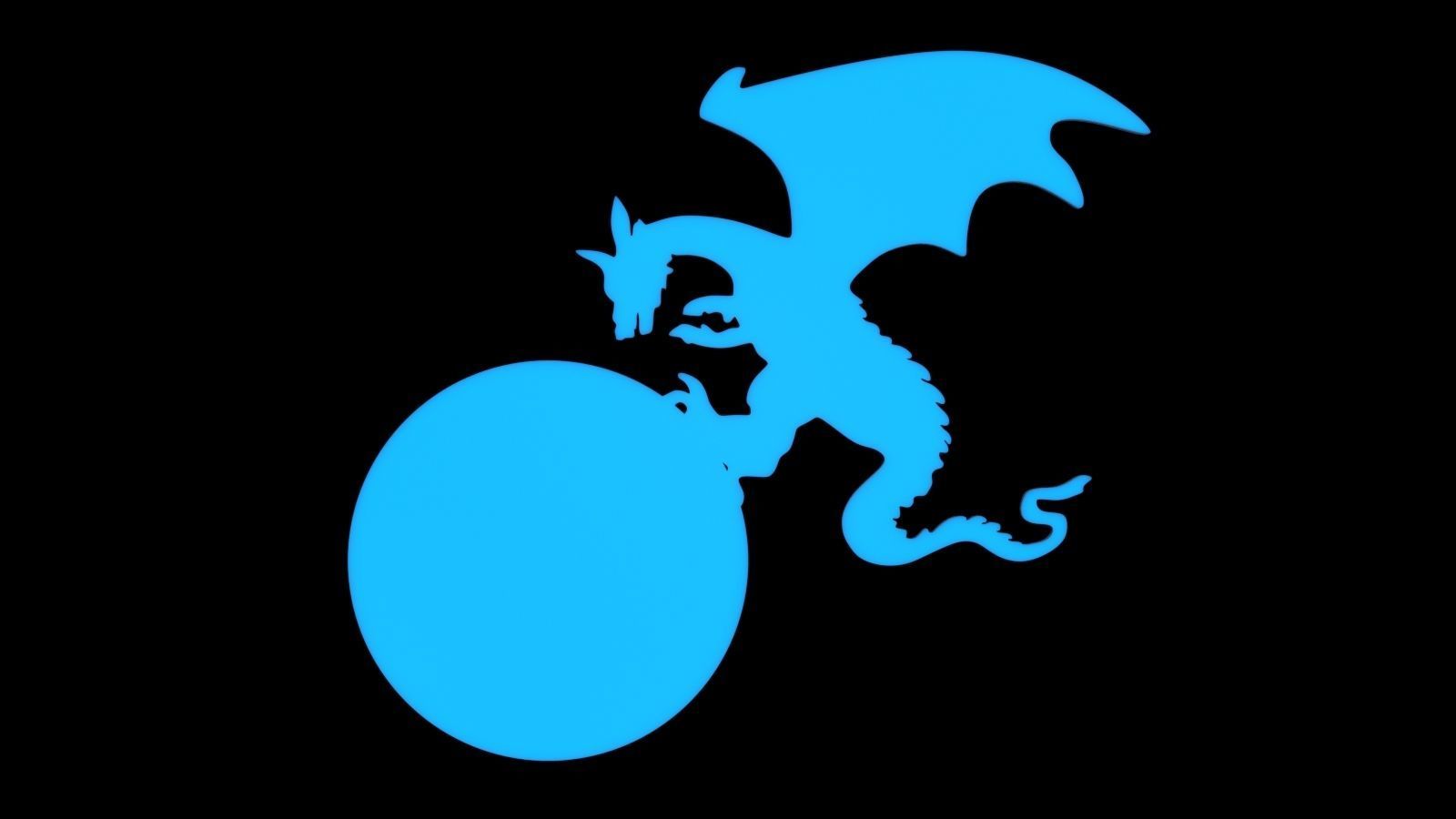 Dragon Door number 3D print model_1