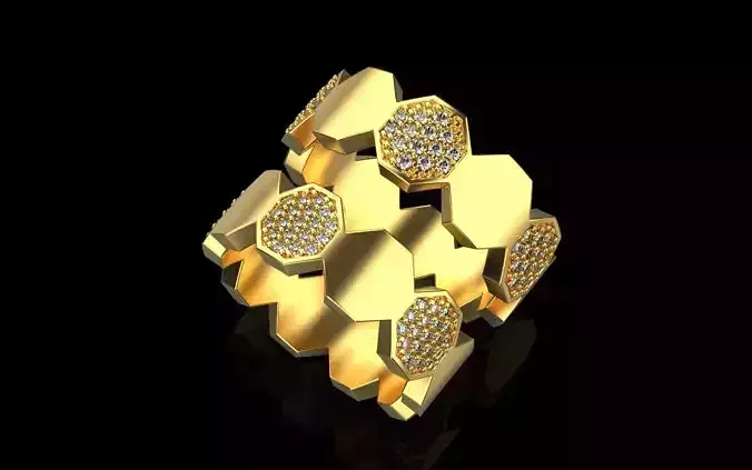 Wedding ring octagon