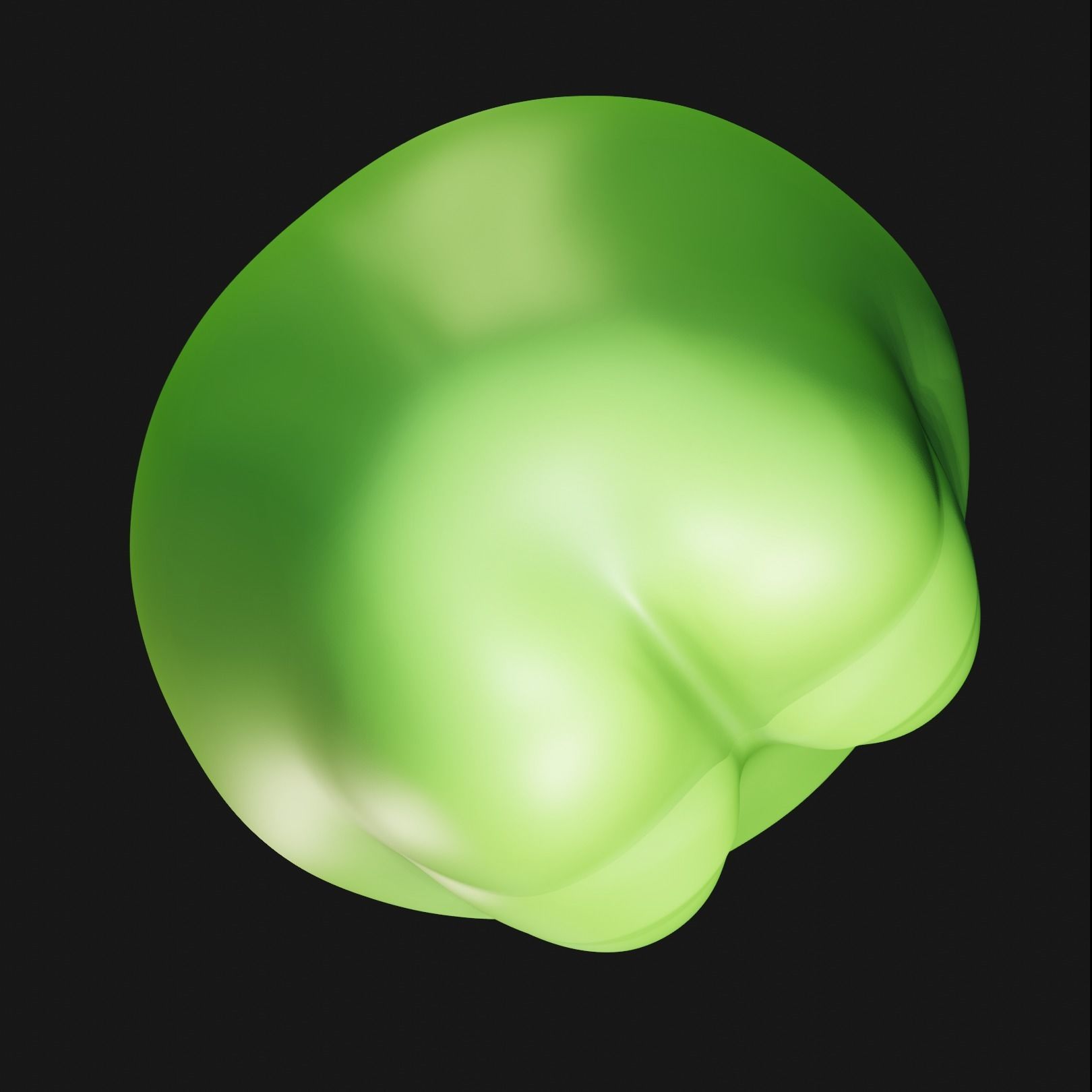 Unamused Pepe Low-poly 3D model_4