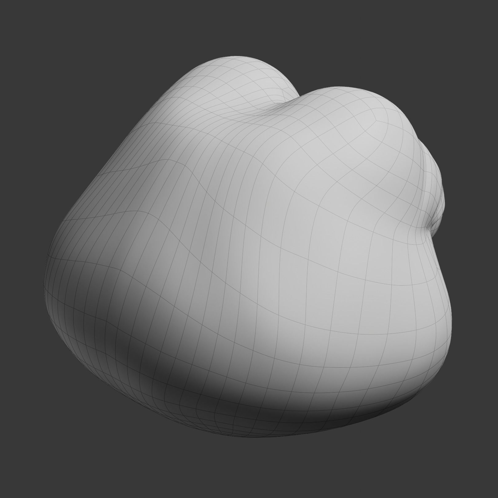Unamused Pepe Low-poly 3D model_24