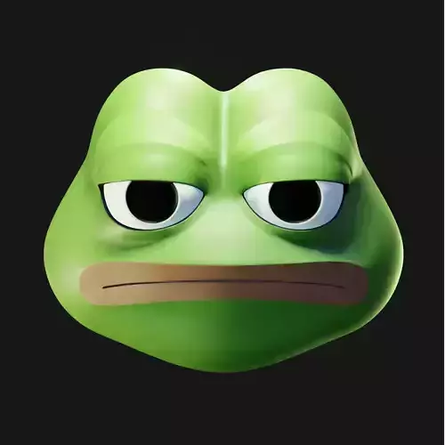 Unamused Pepe Low-poly 3D model
