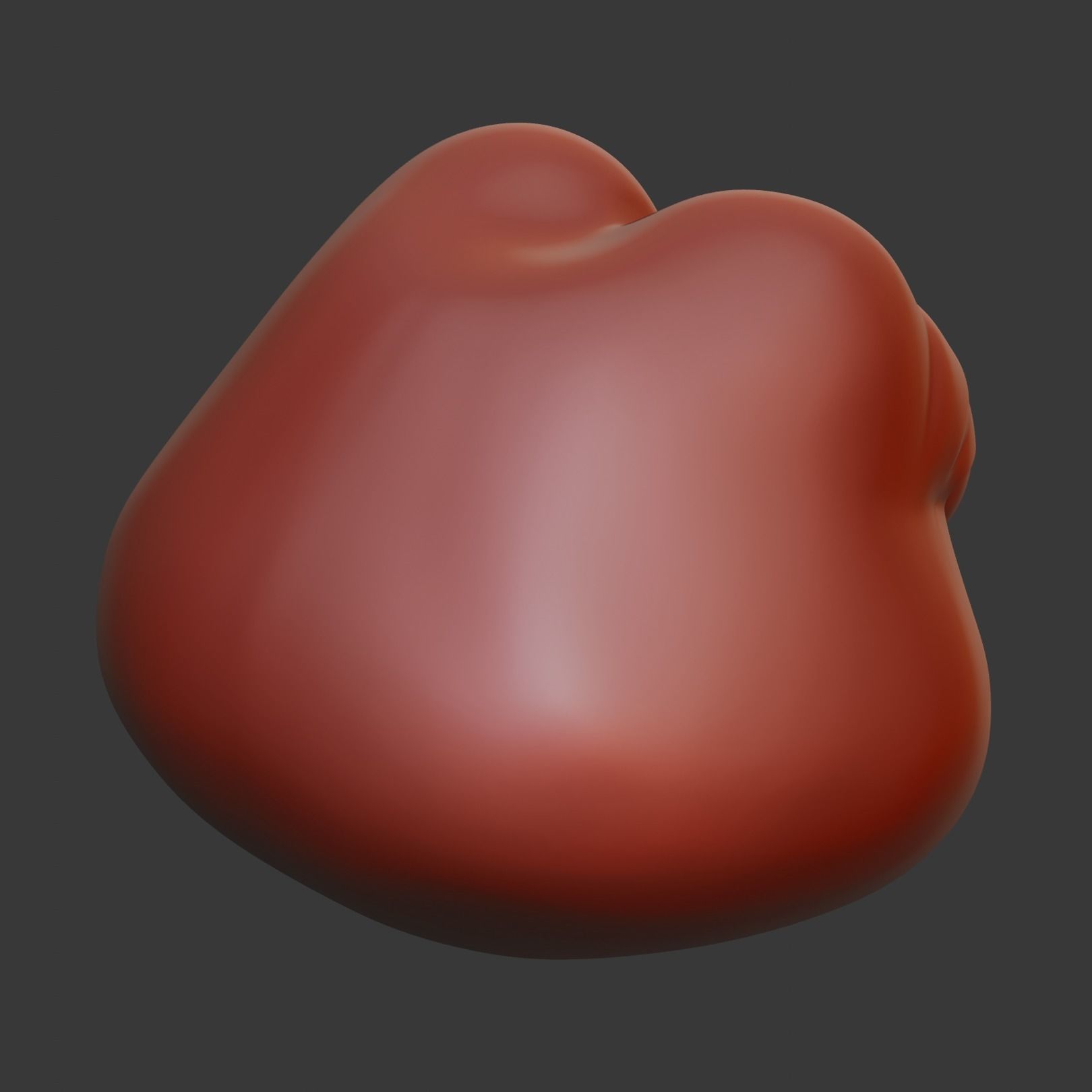 Unamused Pepe Low-poly 3D model_29
