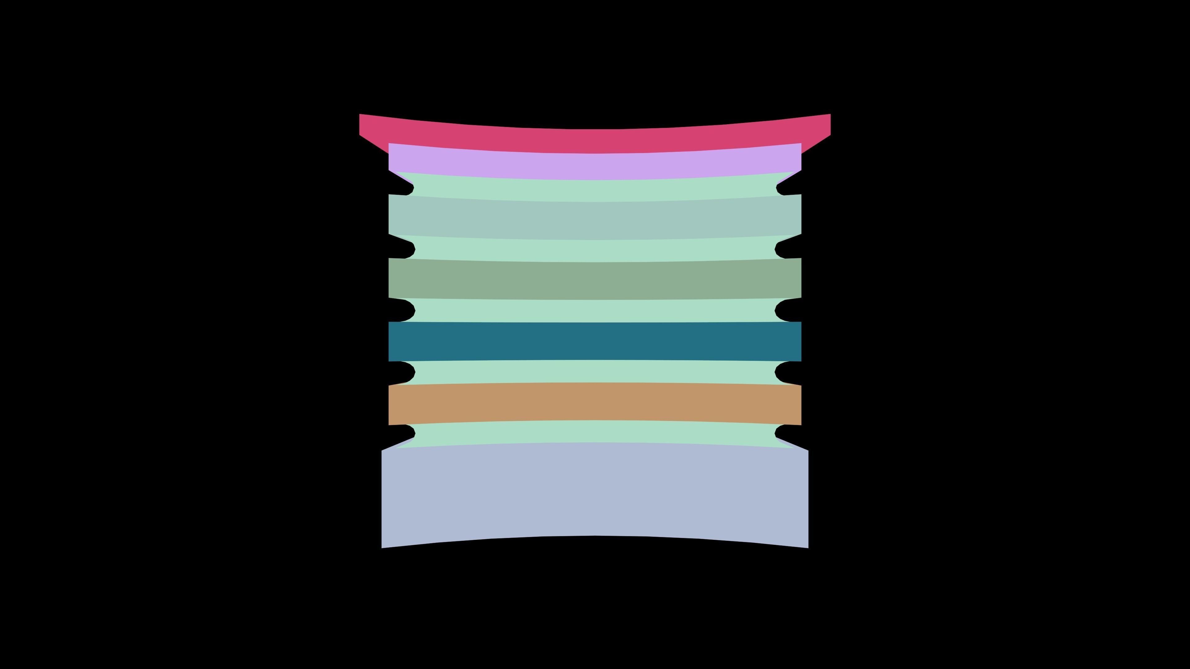 table stack of wooden shelves 3D model_17