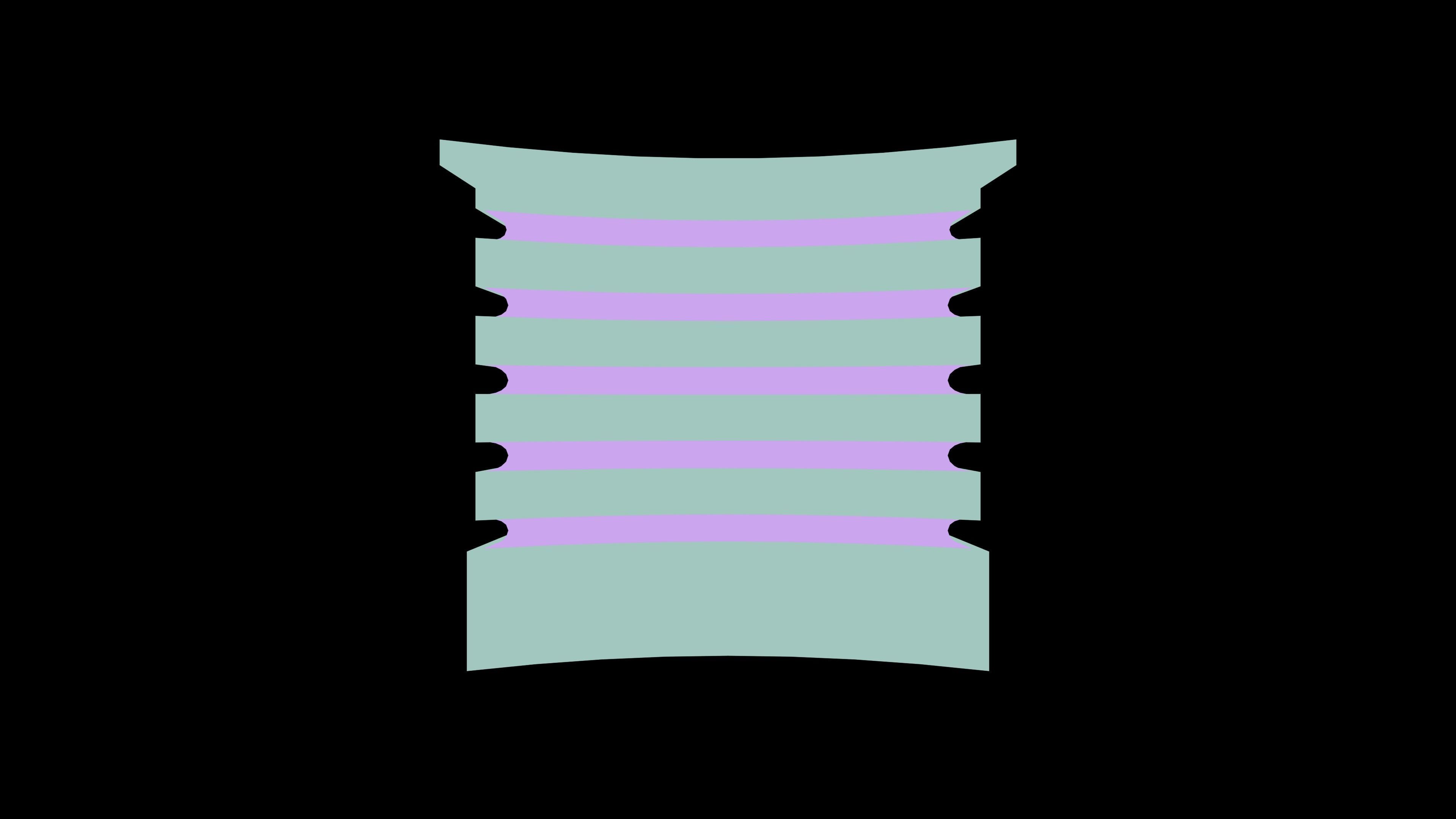 table stack of wooden shelves 3D model_15