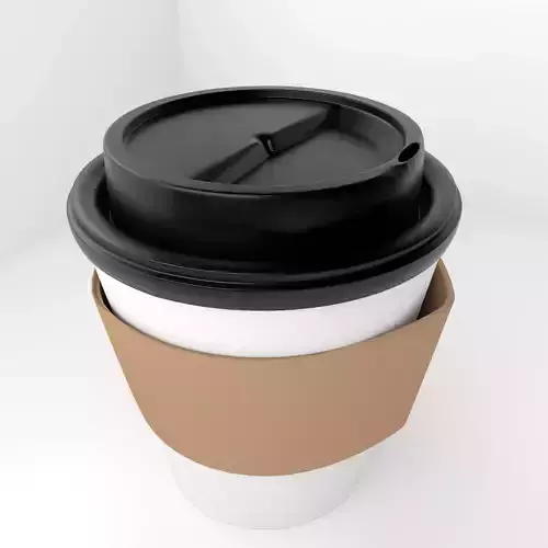 Small Paper Cup with Java Jacket