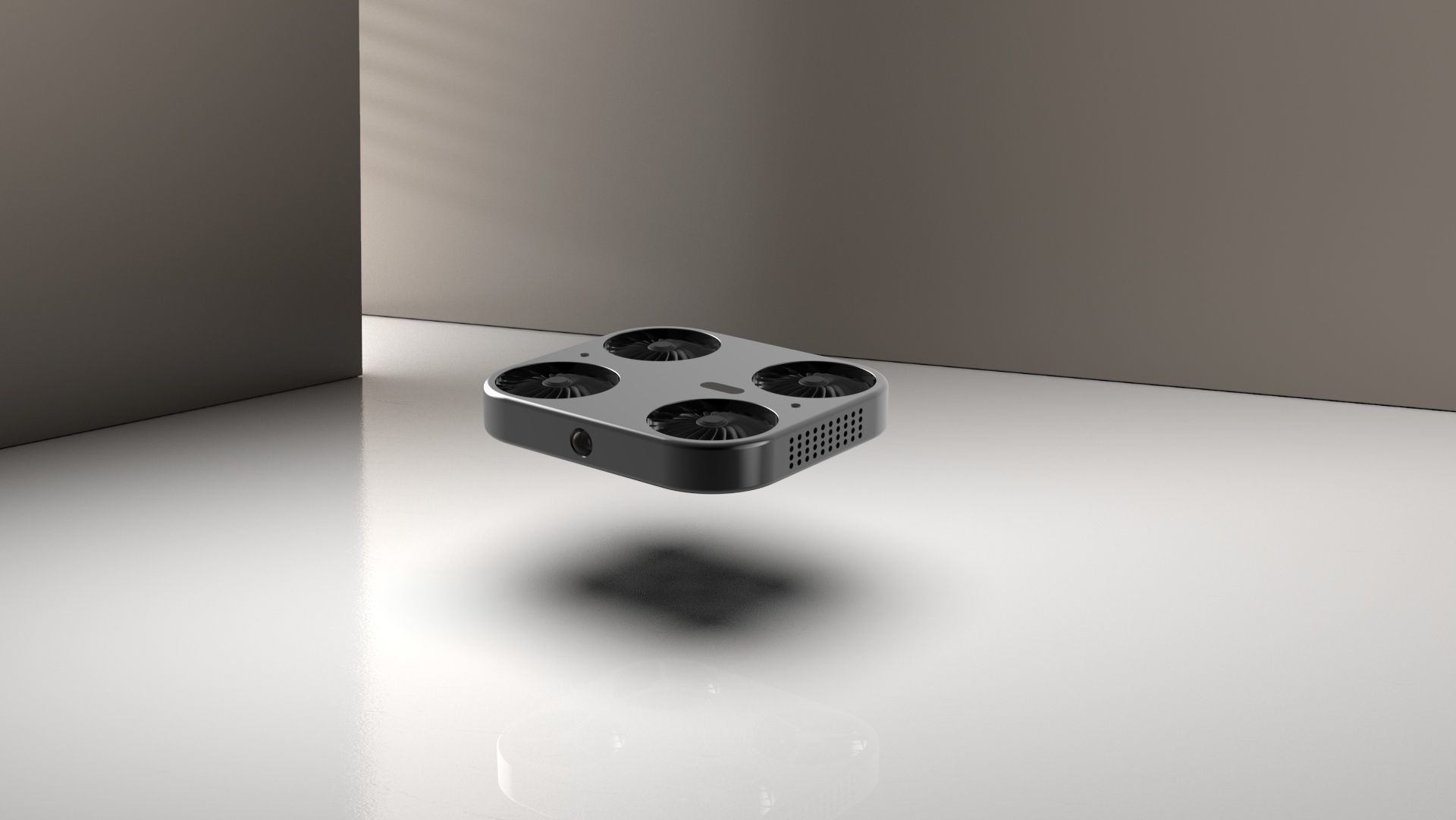 Flying Drone Camera in Phone 3D model_5