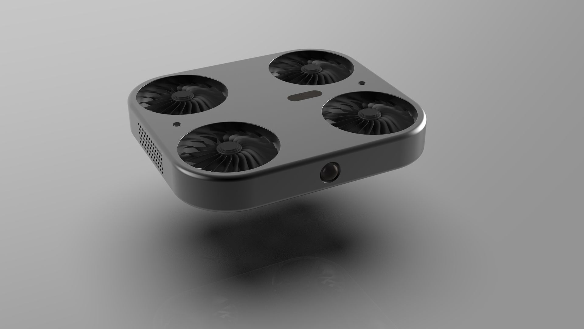 Flying Drone Camera in Phone 3D model_4