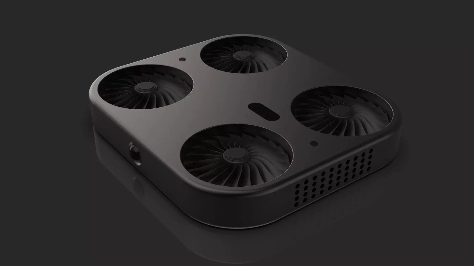 Flying Drone Camera in Phone 3D model_0