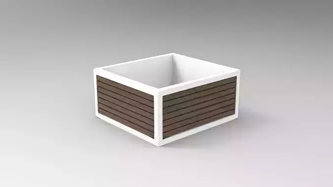 Plant Pot Low-poly 3D model