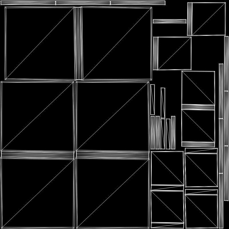 Kaiya End Table Pine finish Low-poly 3D model_6