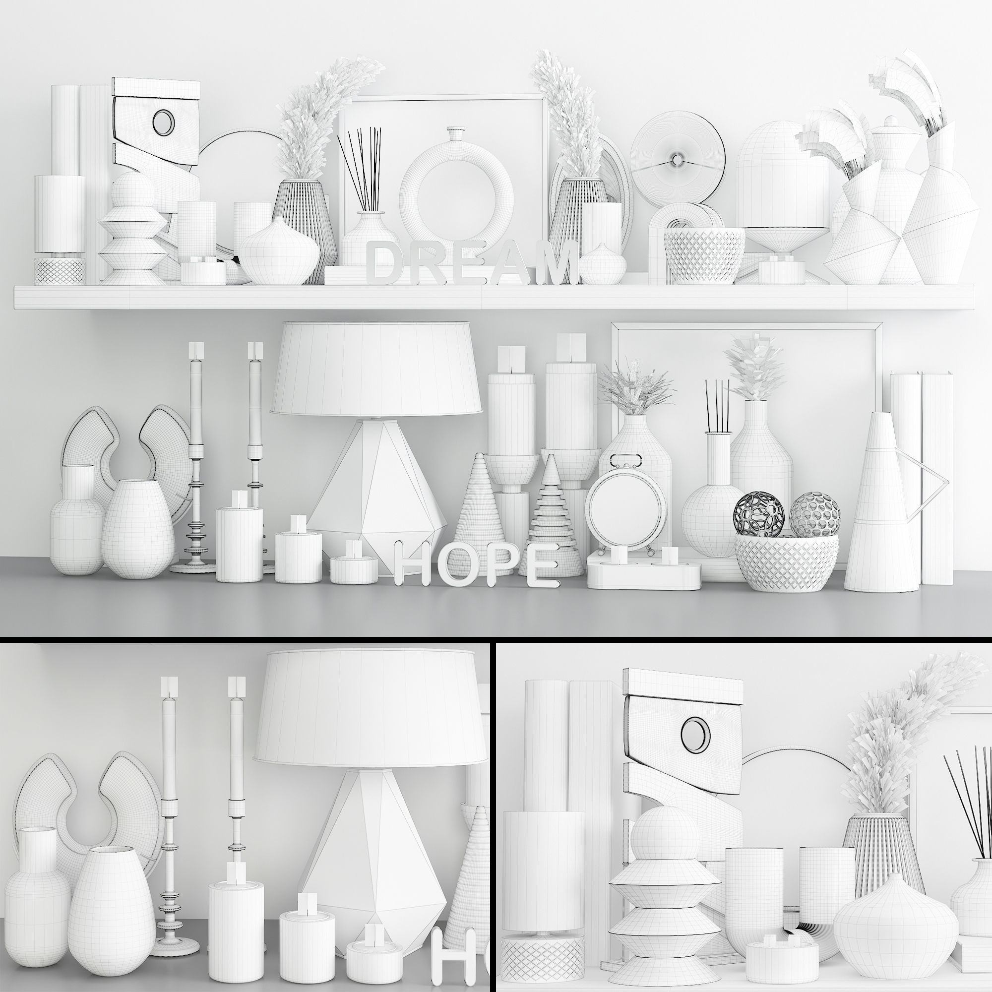 Luxter modeling-decorative set vol 1 3D model_2