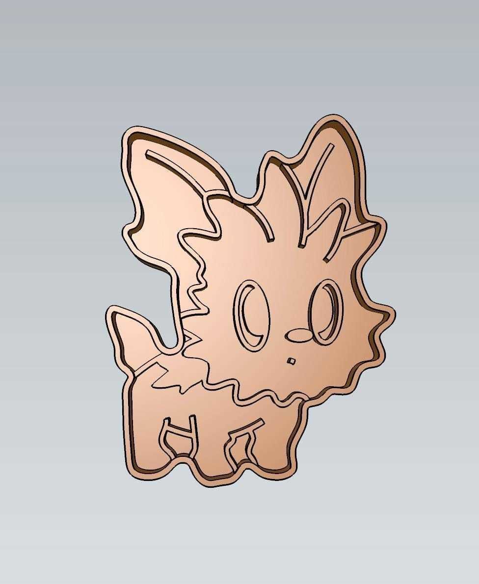 Amazing Pokemon Lillipup Cookie Cutter Stamp Cake Decorating  3D model_1