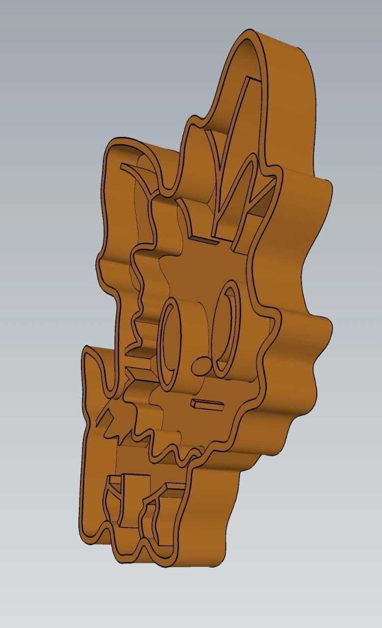 Amazing Pokemon Lillipup Cookie Cutter Stamp Cake Decorating  3D model_3