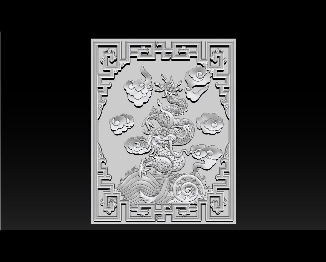 Asian Dragon - deco 3D print model_8