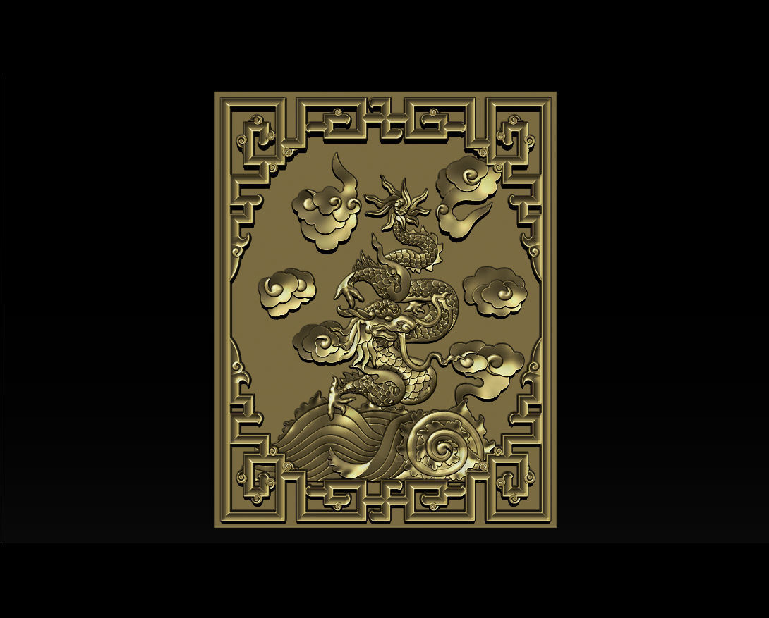Asian Dragon - deco 3D print model_17