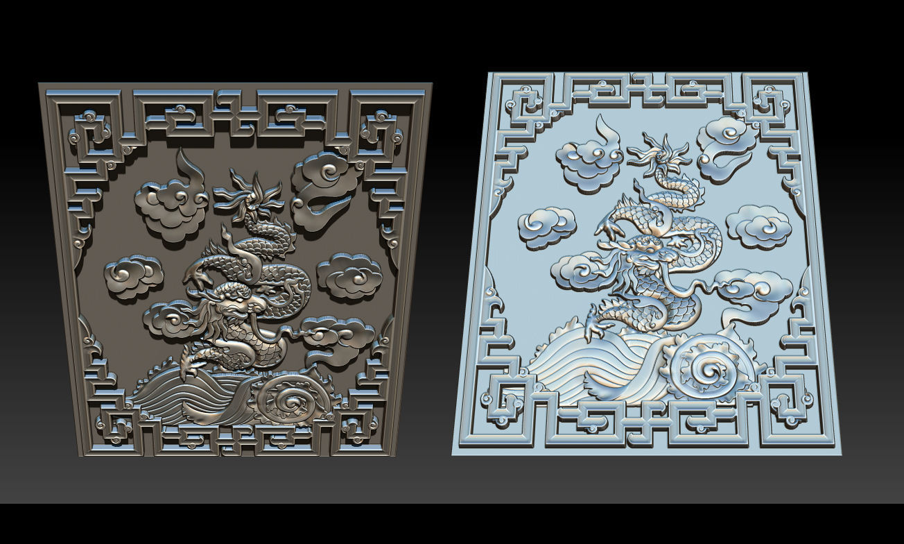 Asian Dragon - deco 3D print model_21