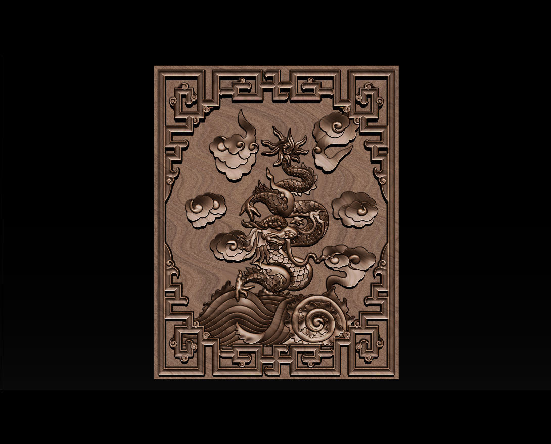 Asian Dragon - deco 3D print model_18