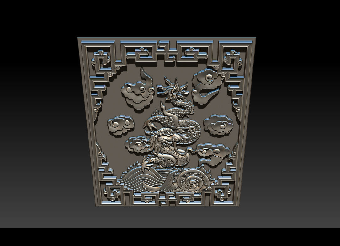 Asian Dragon - deco 3D print model_10