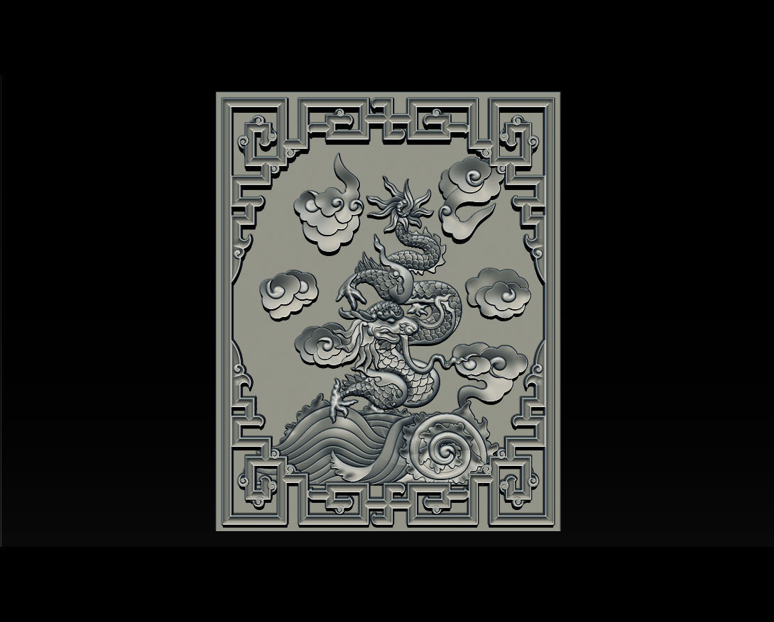 Asian Dragon - deco 3D print model_16