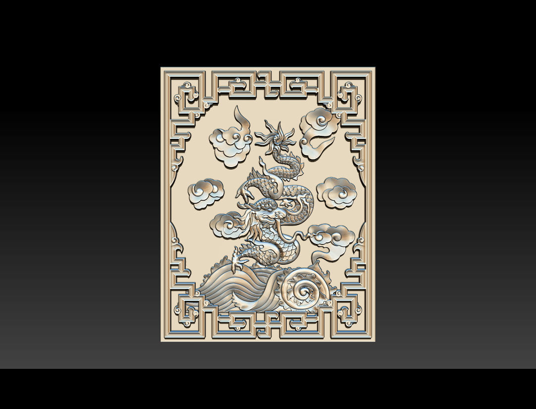Asian Dragon - deco 3D print model_12