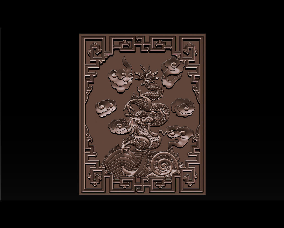 Asian Dragon - deco 3D print model_15