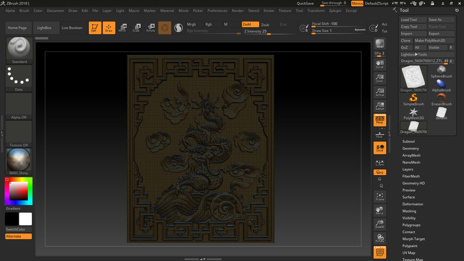 Asian Dragon - deco 3D print model_20