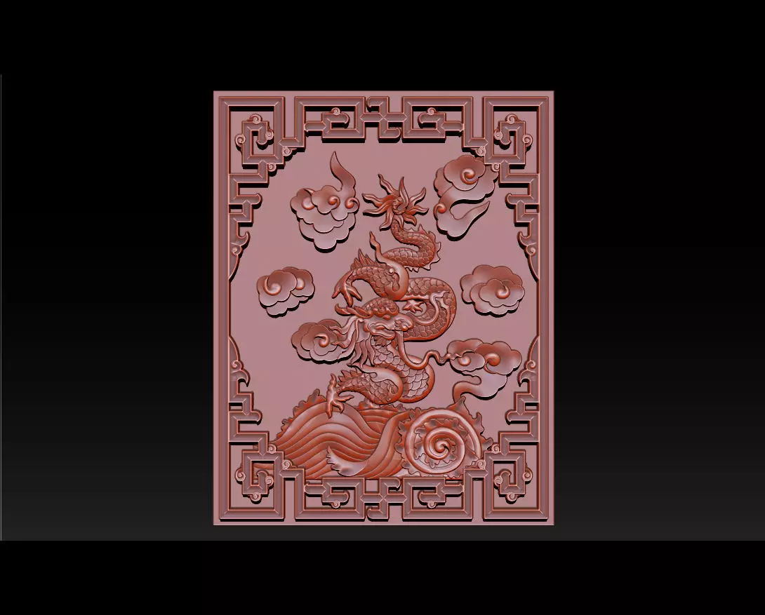 Asian Dragon - deco 3D print model_0