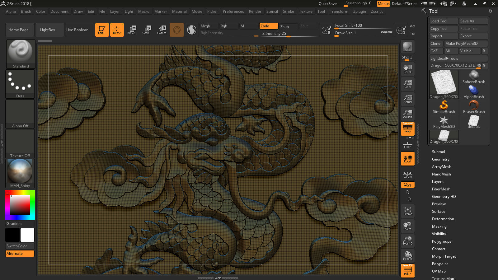 Asian Dragon - deco 3D print model_19