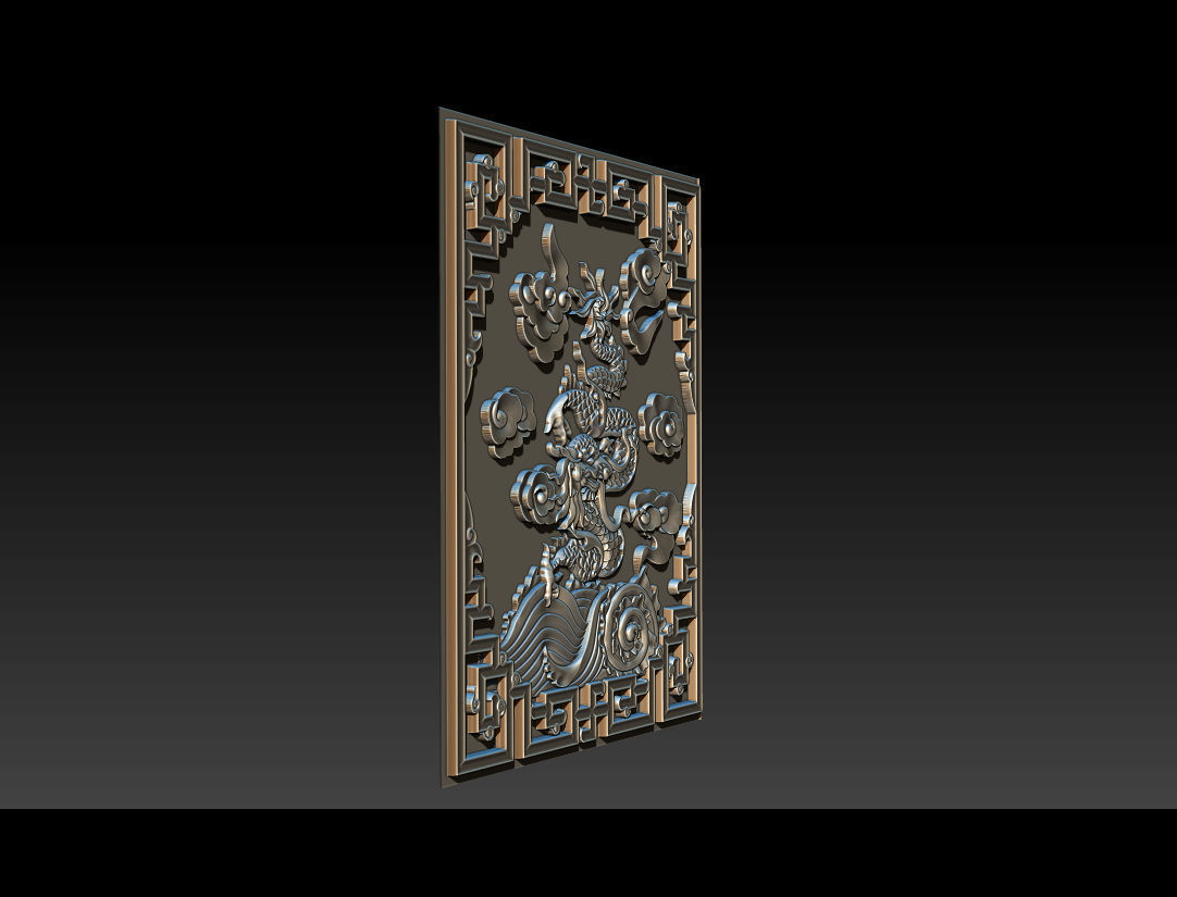Asian Dragon - deco 3D print model_13