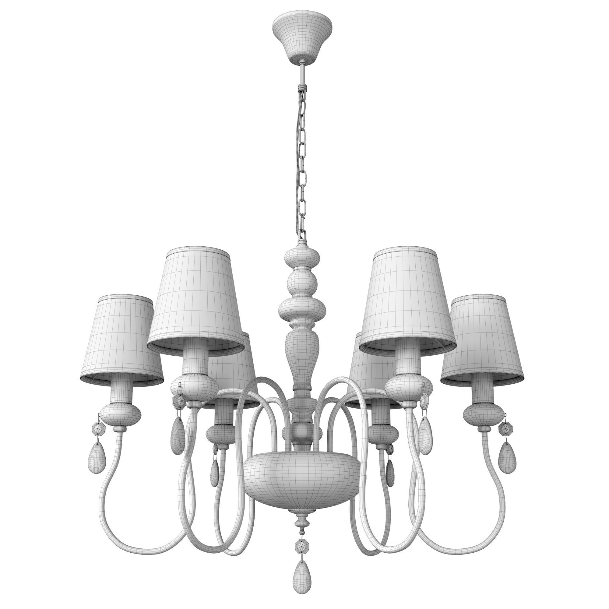 Hanging chandelier Meki 4723-6 3D model_6