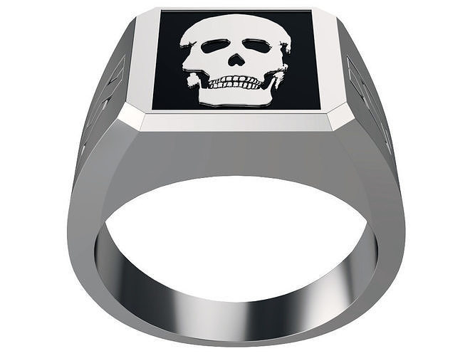 Skull Ring2 3D print model
