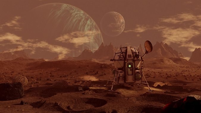 Dummy space lander Free 3D model