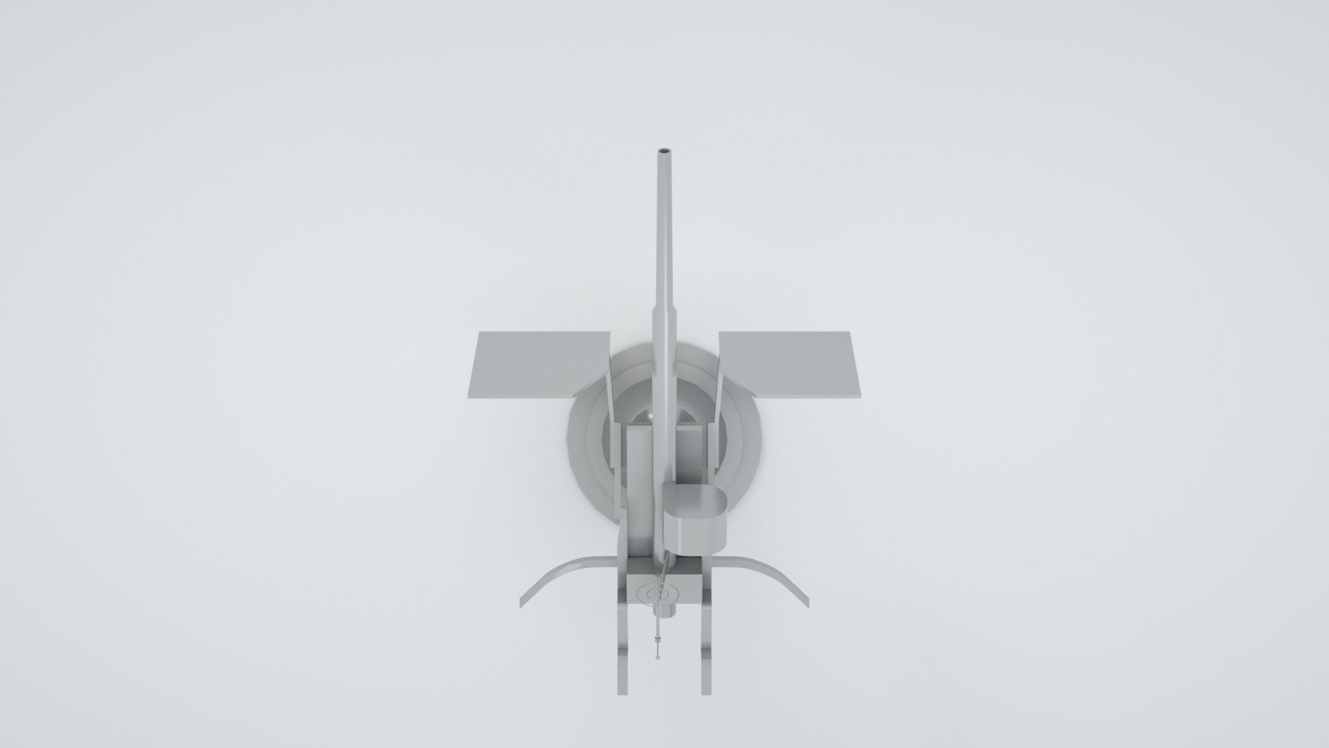 20mm Oerlikon Single Anti Air Machine Gun Mk4 Mount 3D model_5