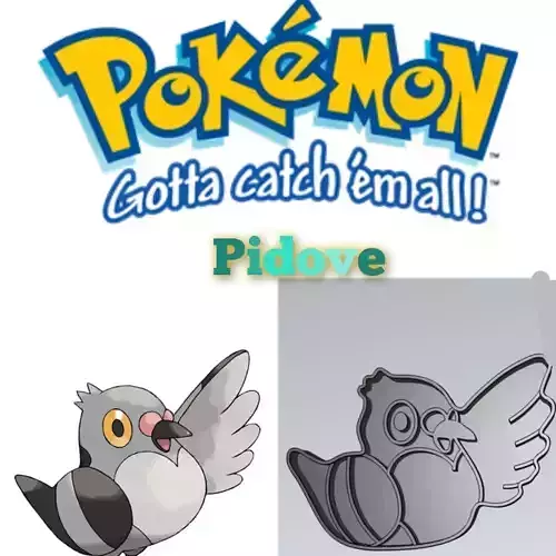 Amazing Pokemon Pidove Cookie Cutter Stamp Cake Decorating 