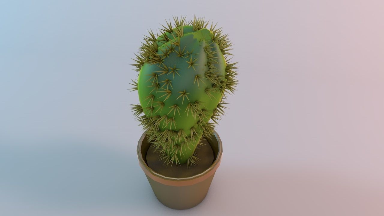 kaktus cactus 3D model_2