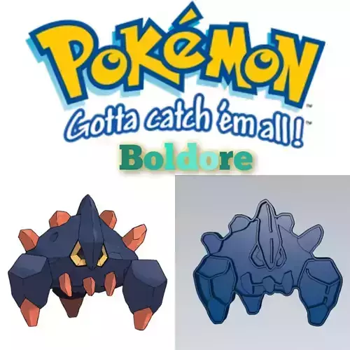 Amazing Pokemon Boldore Cookie Cutter Stamp Cake Decorating  3D model