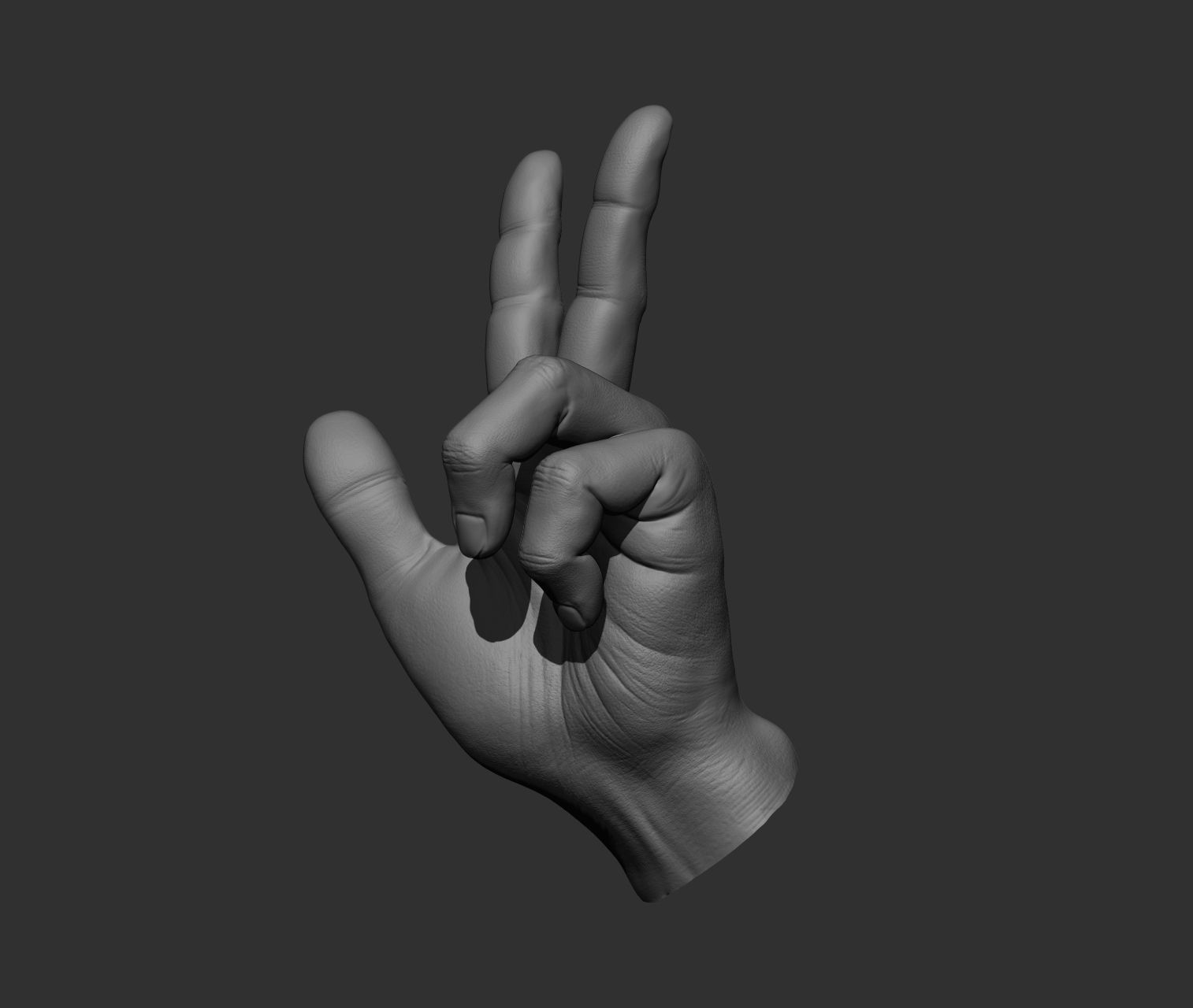 10 Male hands  3D model_4