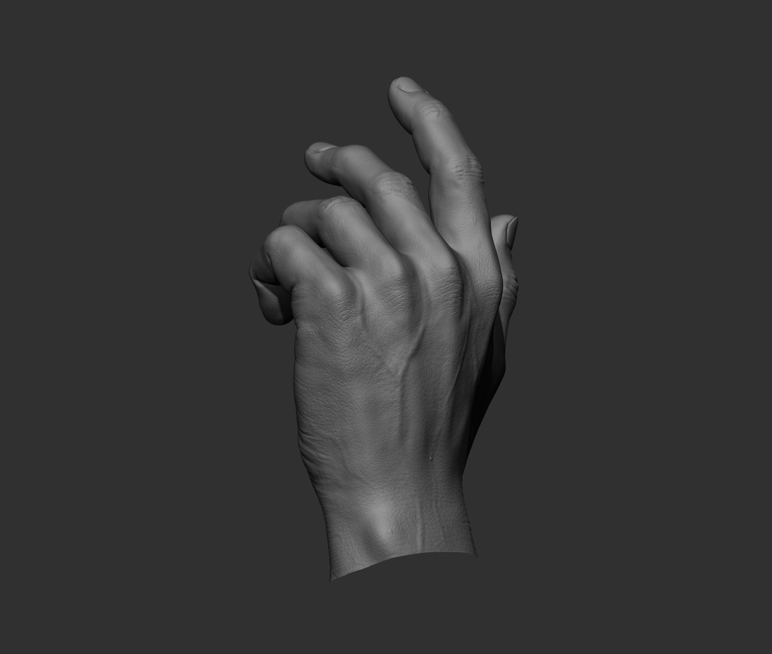 10 Male hands  3D model_35