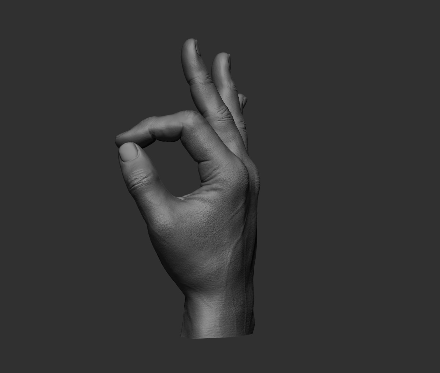 10 Male hands  3D model_22