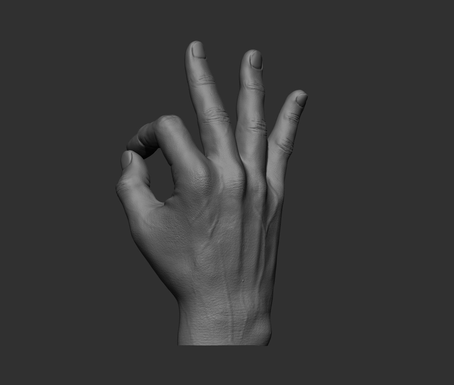 10 Male hands  3D model_25