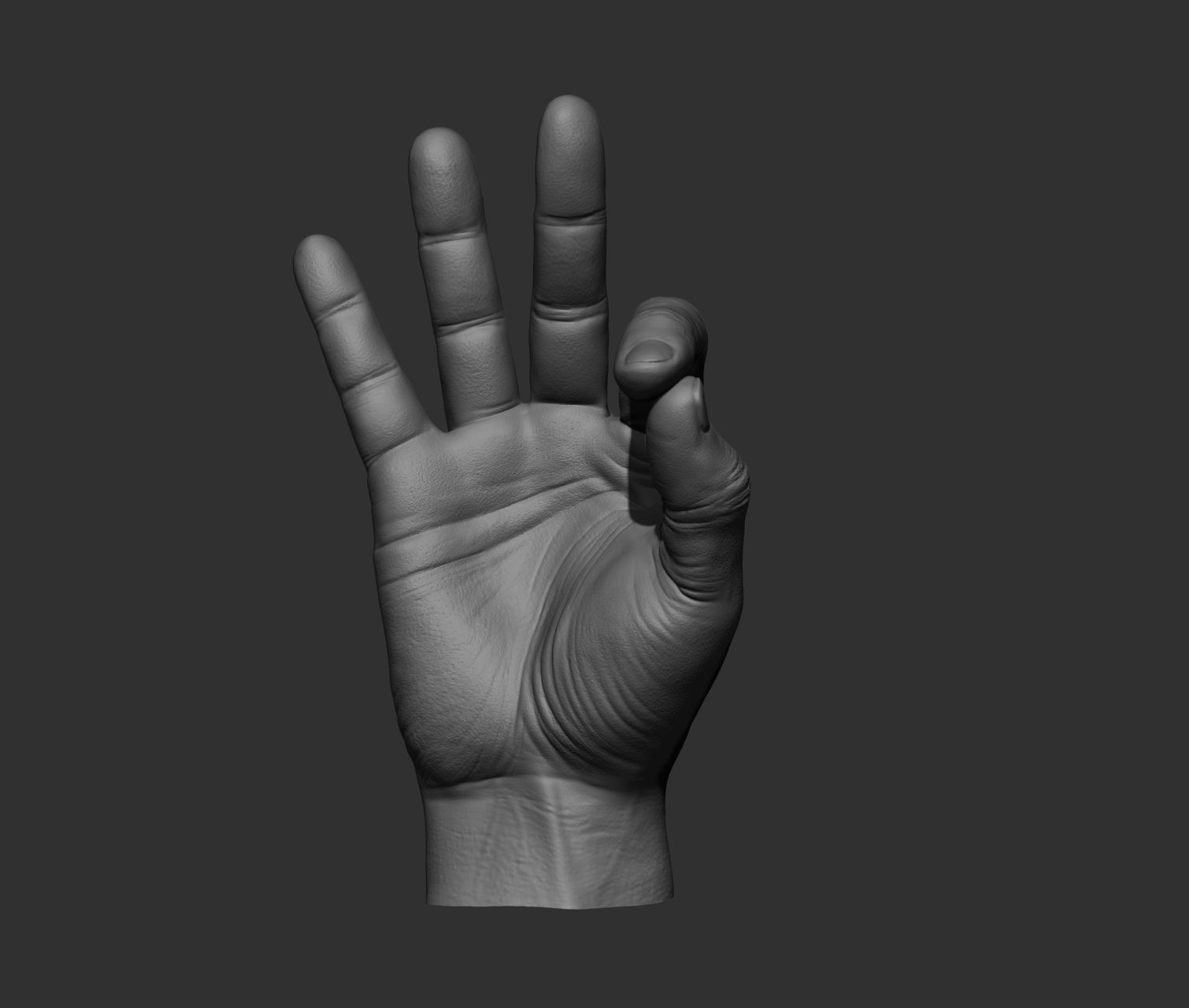 10 Male hands  3D model_23