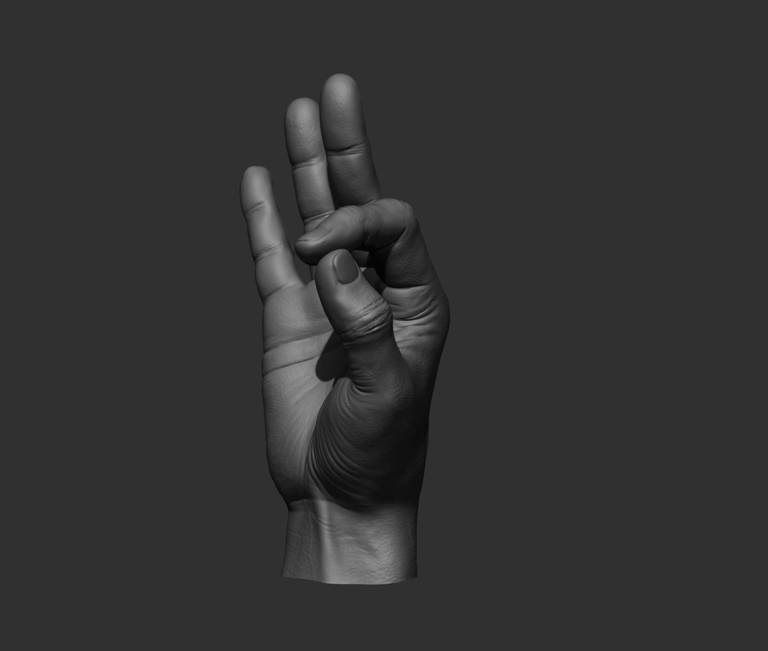 10 Male hands  3D model_20