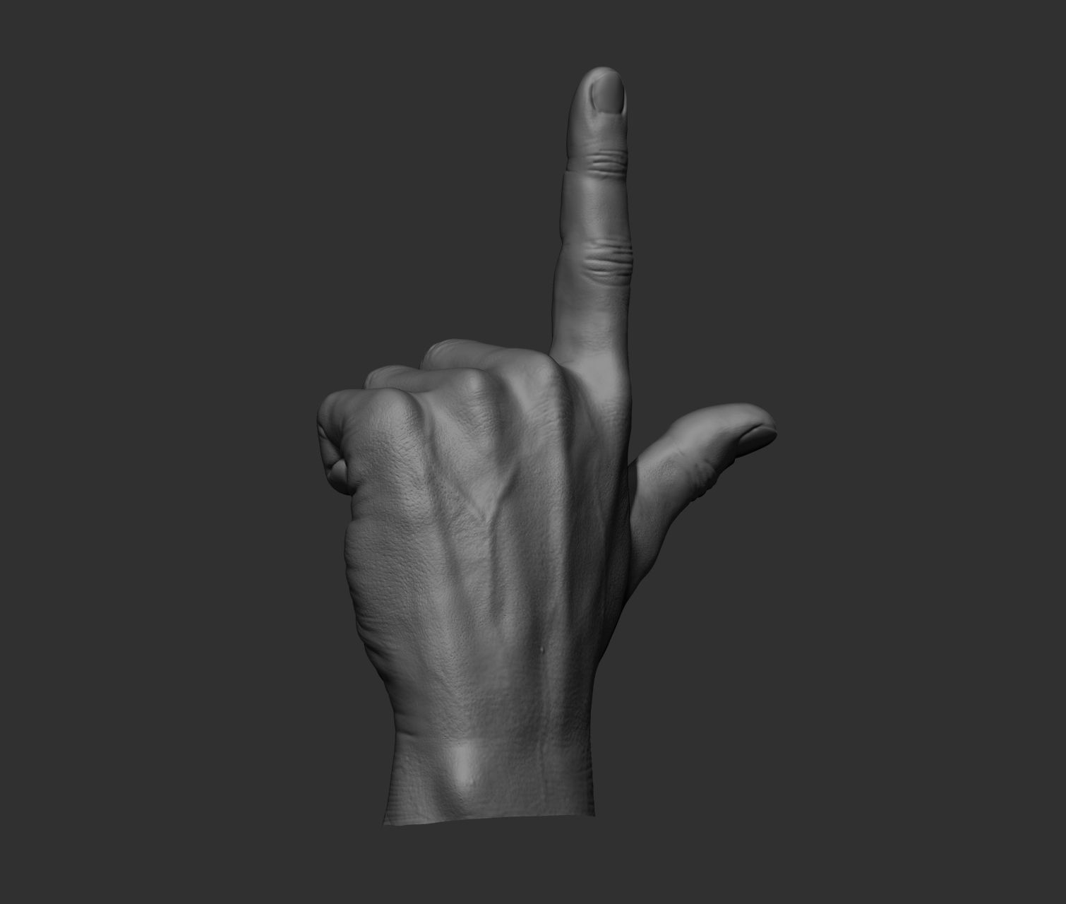 10 Male hands  3D model_28