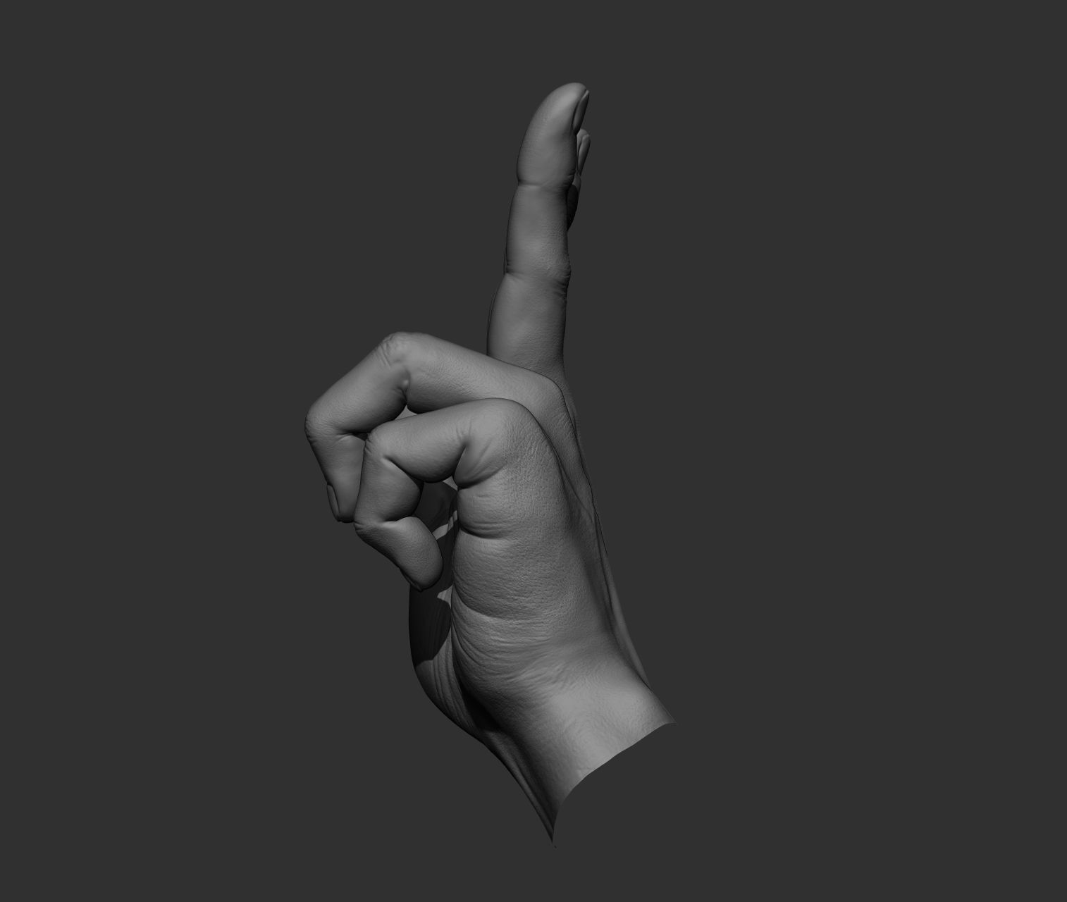 10 Male hands  3D model_5