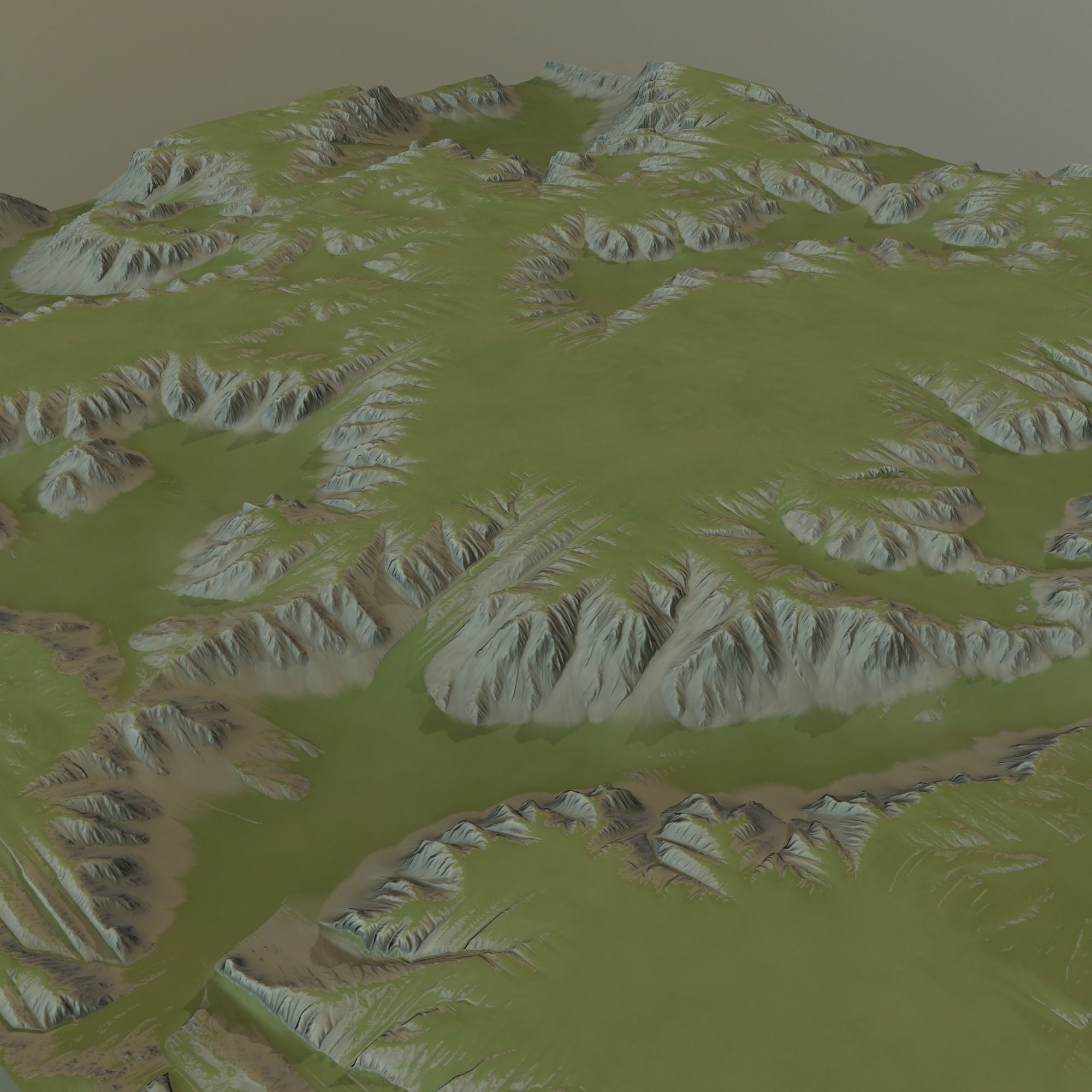 Landscape 70 Low-poly 3D model_1