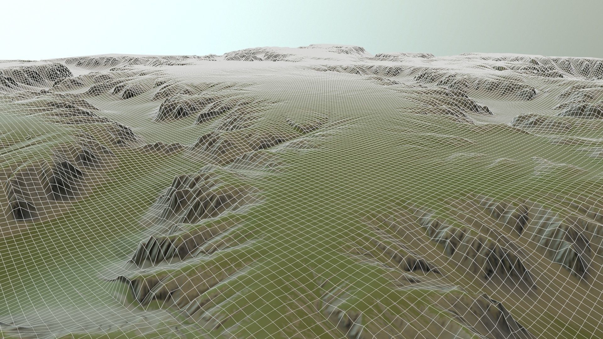 Landscape 70 Low-poly 3D model_7