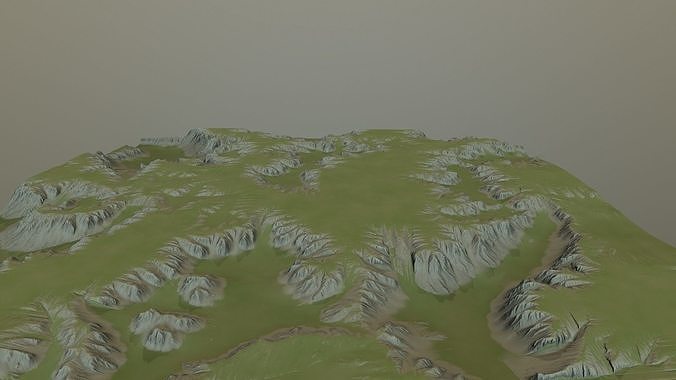 Landscape 70 Low-poly 3D model