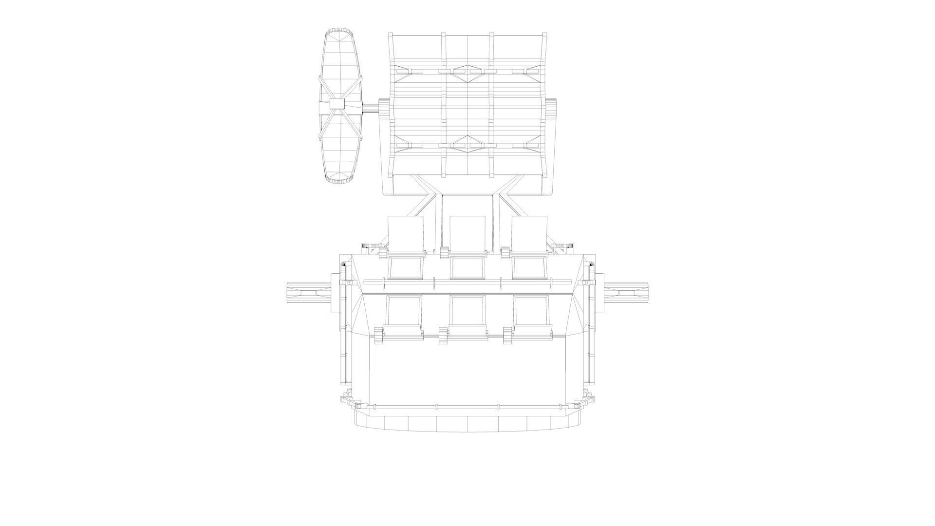 Naval Fire Control Director System Mk8 Mk12 3D model_10